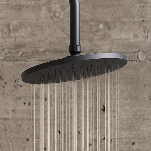 Душевая система Damixa Jupiter 977000300, верхний душ 225 мм штанга 1010 мм, черный Душевая система Damixa Jupiter 977000300, верхний душ 225 мм штанга 1010 мм, черный