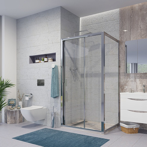 Душевой уголок Niagara Nova NG-62-9A-A80 (90x80x195) прямоугольная, дверь раздвижная Душевой уголок Niagara Nova NG-62-9A-A80 (90x80x195) прямоугольная, дверь раздвижная