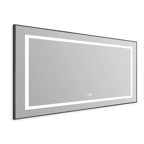 Зеркало BelBagno SPC-KRAFT-1085-685-TCH-WARM-NERO 1085x32x685 мм с подсветкой сенсорным выключателем и подогревом Зеркало BelBagno SPC-KRAFT-1085-685-TCH-WARM-NERO 1085x32x685 мм с подсветкой сенсорным выключателем и подогревом