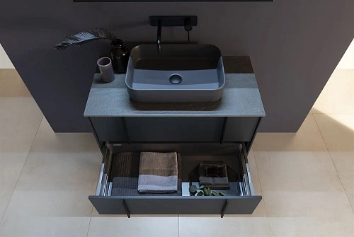 Тумба под раковину Allen Brau Reality 100 1.32007.AM антрацит матовый Тумба под раковину Allen Brau Reality 100 1.32007.AM антрацит матовый