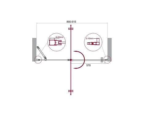 Душевая дверь BelBagno ETNA-B-12-60/30-C-Cr-90 90 см, профиль хром, стекло прозрачное Душевая дверь BelBagno ETNA-B-12-60/30-C-Cr-90 90 см, профиль хром, стекло прозрачное