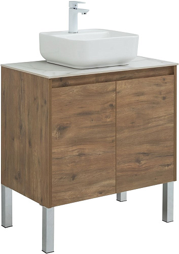 Тумба под раковину Aquanet Nova Lite 75 дуб рустикальный (2 дверцы) 00298852 Тумба под раковину Aquanet Nova Lite 75 дуб рустикальный (2 дверцы) 00298852