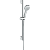 Картинка анонса товара «душевой гарнитур hansgrohe crometta 100 ecosmart 1jet 26655400, белый/хром»