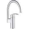 Картинка анонса товара «смеситель для кухни grohe eurosmart new с высоким изливом, хром (33202002)»