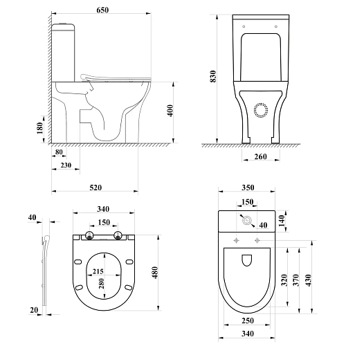 Унитаз напольный Ceruttispa BERNINA Tornado CT10815 безободковый, сиденье микролифт Унитаз напольный Ceruttispa BERNINA Tornado CT10815 безободковый, сиденье микролифт