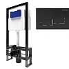 Инсталляция для унитаза BETTOSERB SAVA FREE STANDING SFS40006481 с клавишей смыва BRICKS матовый черный Инсталляция для унитаза BETTOSERB SAVA FREE STANDING SFS40006481 с клавишей смыва BRICKS матовый черный