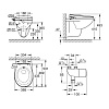 Унитаз подвесной GROHE Bau альпин-белый, сиденье-биде (39652SH0) Унитаз подвесной GROHE Bau альпин-белый, сиденье-биде (39652SH0)