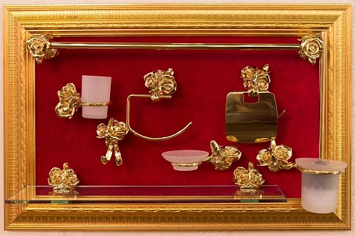 Полотенцедержатель Art&Max Rose (AM-B-0917-Do) золото (60 см) Полотенцедержатель Art&Max Rose (AM-B-0917-Do) золото (60 см)