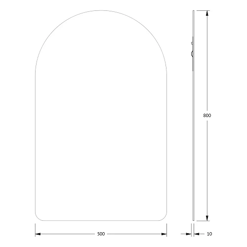 Зеркало Evoform Primary BY 0008 50х80 см со шлифованной кромкой Зеркало Evoform Primary BY 0008 50х80 см со шлифованной кромкой