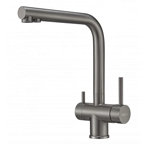 Смеситель для кухни Milacio Ultra 558 (MCU.558.GM) сталь воронёная Смеситель для кухни Milacio Ultra 558 (MCU.558.GM) сталь воронёная