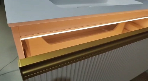 Тумба под раковину Armadi Art QUATRO 1 100CM рифл DAPHNE профиль ANTHRACITE с подсветкой 790-M1-100-D-RIB-A-LED Тумба под раковину Armadi Art QUATRO 1 100CM рифл DAPHNE профиль ANTHRACITE с подсветкой 790-M1-100-D-RIB-A-LED