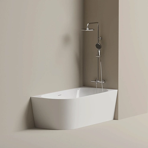 Акриловая ванна SANCOS Edge FB23R 1700x800x580, угловая, правая, с каркасом, со сливом-переливом, донным клапаном"сlick-сlack", белый Акриловая ванна SANCOS Edge FB23R 1700x800x580, угловая, правая, с каркасом, со сливом-переливом, донным клапаном"сlick-сlack", белый