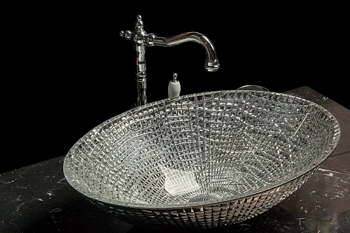 Раковина Boheme серебро 815 хрустальная Раковина Boheme серебро 815 хрустальная