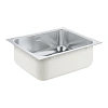 Кухонная мойка GROHE K200 60-S, 533 x 458 мм, оборачиваемая с одной чашей, нержавеющая сталь (31719S 31719SD0