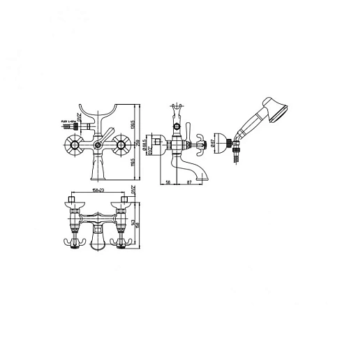 Смеситель для кухни Paini Duomo 88F3572LL2SKM высокий, старая бронза Смеситель для кухни Paini Duomo 88F3572LL2SKM высокий, старая бронза