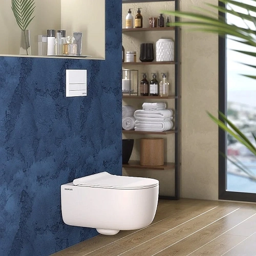 Унитаз подвесной BERGES EGO XL Rimless сиденье EGO XL Slim SO матовый белый, микролифт , быстросъемн 082228 Унитаз подвесной BERGES EGO XL Rimless сиденье EGO XL Slim SO матовый белый, микролифт , быстросъемн 082228