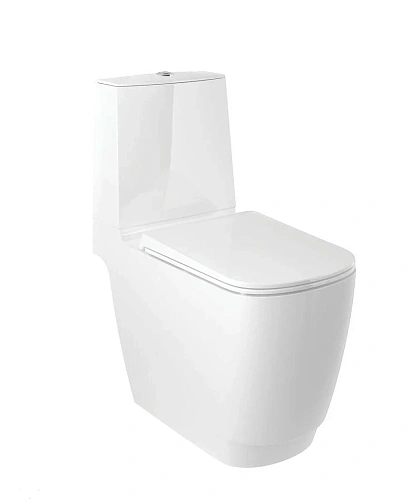 Унитаз напольный Kludi RESA S 27WCB0243 керамический, компакт Унитаз напольный Kludi RESA S 27WCB0243 керамический, компакт
