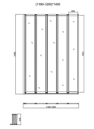 Шторка на ванну Vincea VSB-32120CL, 1200*1400, хром, стекло прозрачное Шторка на ванну Vincea VSB-32120CL, 1200*1400, хром, стекло прозрачное