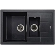 Кухонная мойка Kaiser двойная черный жемчуг KG2M-7850-BP Кухонная мойка Kaiser двойная черный жемчуг KG2M-7850-BP