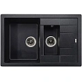 Кухонная мойка Kaiser двойная черный жемчуг KG2M-7850-BP Кухонная мойка Kaiser двойная черный жемчуг KG2M-7850-BP