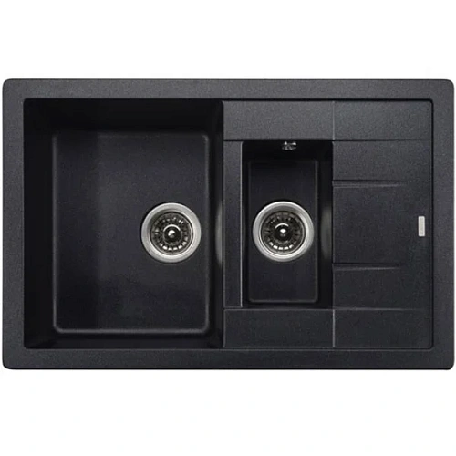 Кухонная мойка Kaiser двойная черный жемчуг KG2M-7850-BP Кухонная мойка Kaiser двойная черный жемчуг KG2M-7850-BP