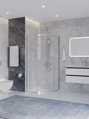 Душевой уголок CEZARES PLANE-P-1-90-C-CR 90x90 см Душевой уголок CEZARES PLANE-P-1-90-C-CR 90x90 см