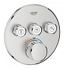 Картинка анонса товара «смеситель для ванны grohe grohtherm smartcontrol с держателем для руч.душа, суперсталь (29121dc0) вн»