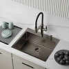 Кухонная мойка IDDIS Haze (HAZ59GMi77) нержавеющая сталь, графит, 590x510 Кухонная мойка IDDIS Haze (HAZ59GMi77) нержавеющая сталь, графит, 590x510