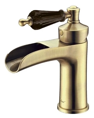 Смеситель для раковины Boheme Vogue 201-BSW бронза с черным Swarovski Смеситель для раковины Boheme Vogue 201-BSW бронза с черным Swarovski