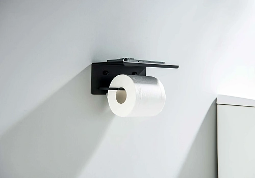 Держатель туалетной бумаги Aquatek ЛИБРА AQ4309MB черный матовый Держатель туалетной бумаги Aquatek ЛИБРА AQ4309MB черный матовый