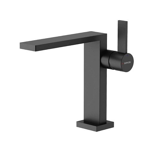 Смеситель для раковины Sancos Linn SC9019MB черный матовый Смеситель для раковины Sancos Linn SC9019MB черный матовый