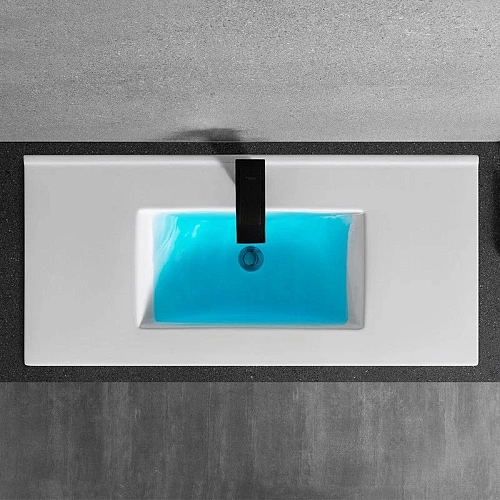 Раковина CeramaLux YJ803-100 врезная, белый Раковина CeramaLux YJ803-100 врезная, белый