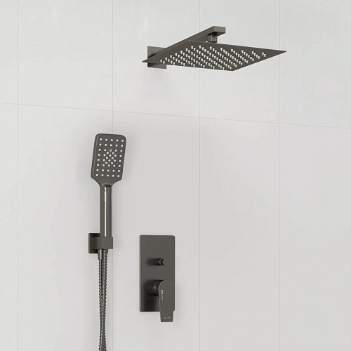 Душевая система WasserKRAFT A84202 встраиваемая оружейная сталь Душевая система WasserKRAFT A84202 встраиваемая оружейная сталь