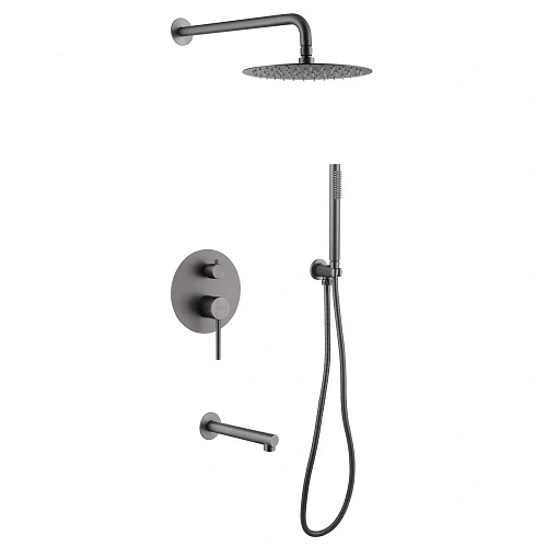 Душевая система ABBER Emotion AF8817NG скрытого монтажа с изливом, никель Душевая система ABBER Emotion AF8817NG скрытого монтажа с изливом, никель