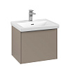Картинка анонса товара «тумба под раковину villeroy &amp; boch subway 3.0 с подсветкой taupe / taupe c579l0vm»