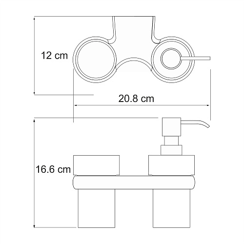 Дозатор жидкого мыла WasserKRAFT Berkel K-6889 хром Дозатор жидкого мыла WasserKRAFT Berkel K-6889 хром
