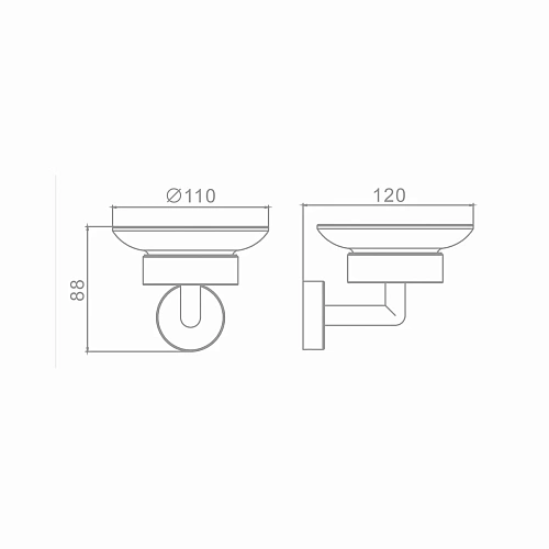 Мыльница Raglo R320.02.33 с держателем, матовая медь Мыльница Raglo R320.02.33 с держателем, матовая медь
