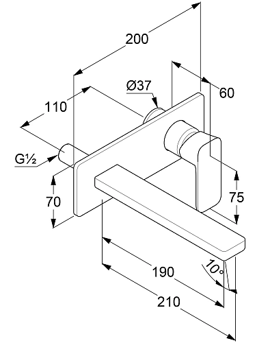 Смеситель для раковины Kludi RENON 422443975 черный матовый Смеситель для раковины Kludi RENON 422443975 черный матовый