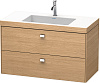 Картинка анонса товара «тумба с раковиной duravit brioso br4607o1052 100 см европейский дуб»