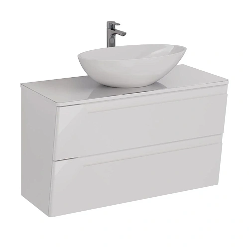 Тумба под раковину Lemark MIANO, 100 см подвесная, белый LM06M100T Тумба под раковину Lemark MIANO, 100 см подвесная, белый LM06M100T