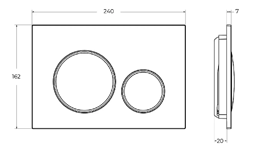 Инсталляция для унитаза BelBagno BB-101-M-BC с клавишей смыва Инсталляция для унитаза BelBagno BB-101-M-BC с клавишей смыва