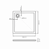 Душевой поддон Taliente 100x100x3,5см, квадратный черный, без сифона PTA-ST-100Bstone Душевой поддон Taliente 100x100x3,5см, квадратный черный, без сифона PTA-ST-100Bstone