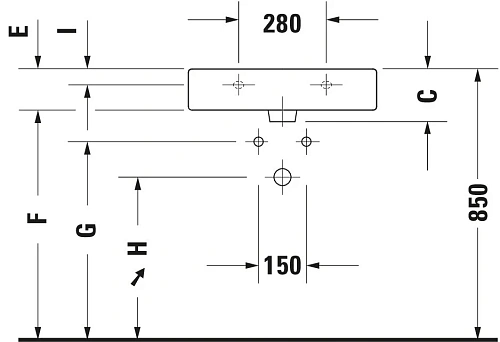 Раковина Duravit Vero 0454600027 60 см Раковина Duravit Vero 0454600027 60 см
