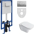 Комплект Унитаз подвесной STWORKI Дублин SETK3504-0605 с микролифтом + Система инсталляции для унита 561445 Комплект Унитаз подвесной STWORKI Дублин SETK3504-0605 с микролифтом + Система инсталляции для унита 561445