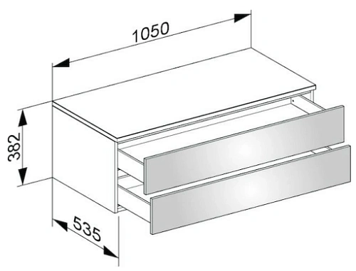 Тумба под раковину Keuco Edition 400 31752ZZ0000, 1050х382х535 мм Тумба под раковину Keuco Edition 400 31752ZZ0000, 1050х382х535 мм