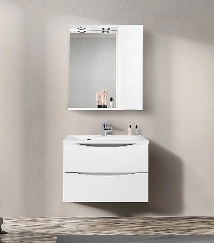 Шкаф-пенал BelBagno MARINO-SPC-700/750-1A-BL-P-R подвесной 700x150 Bianco Lucido Шкаф-пенал BelBagno MARINO-SPC-700/750-1A-BL-P-R подвесной 700x150 Bianco Lucido