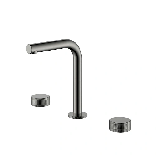 Смеситель для раковины Boheme Stick 152-GM.4 SPIRALE на 3 отверстия Gun Metal Смеситель для раковины Boheme Stick 152-GM.4 SPIRALE на 3 отверстия Gun Metal