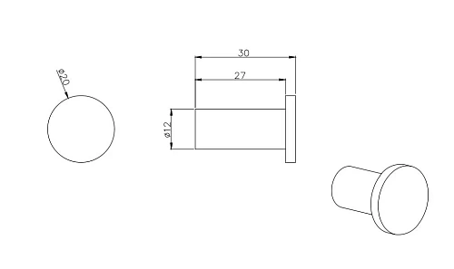 Крючок Aquatek ВЕГА AQ4001MB черный матовый Крючок Aquatek ВЕГА AQ4001MB черный матовый