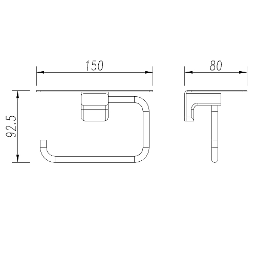Держатель туалетной бумаги AQUAme Tivoli AQM7307CR хром Держатель туалетной бумаги AQUAme Tivoli AQM7307CR хром