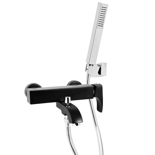 Смеситель для ванны Paini Lady 89YO105KM с аксессуаром, черный Смеситель для ванны Paini Lady 89YO105KM с аксессуаром, черный